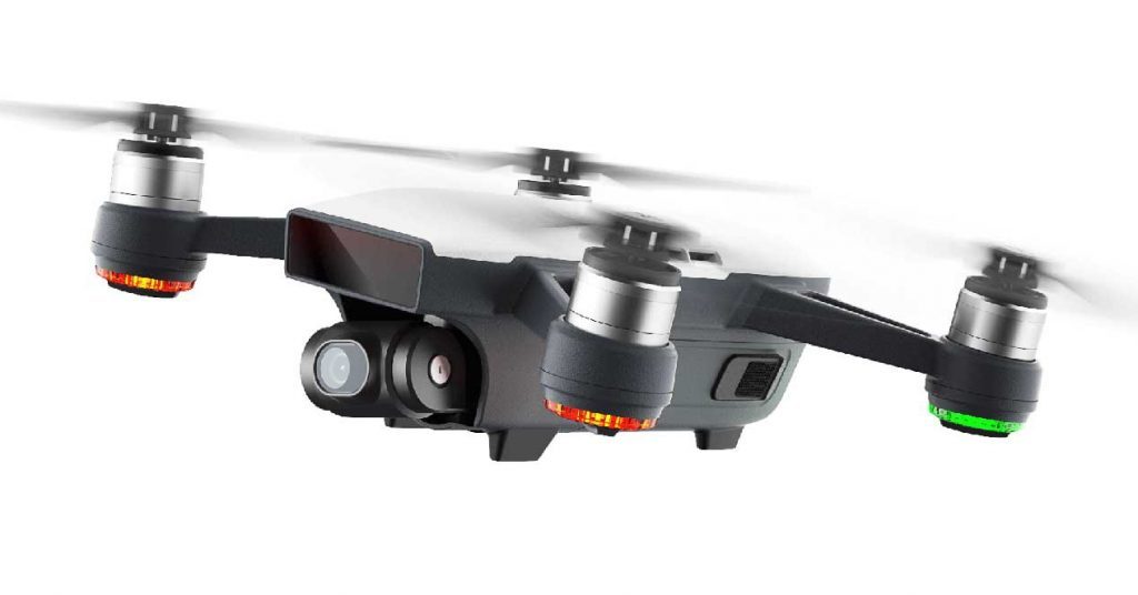 dji spark quadcopter drone with camera